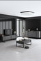 Hanah Home Conjunto de Muebles de Salón Luxe en Nogal y Negro
